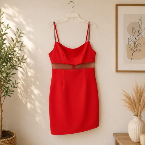 Access mini dress, size L 40, orange