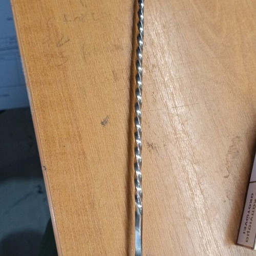 Barspoon stainless steel 30cm silver