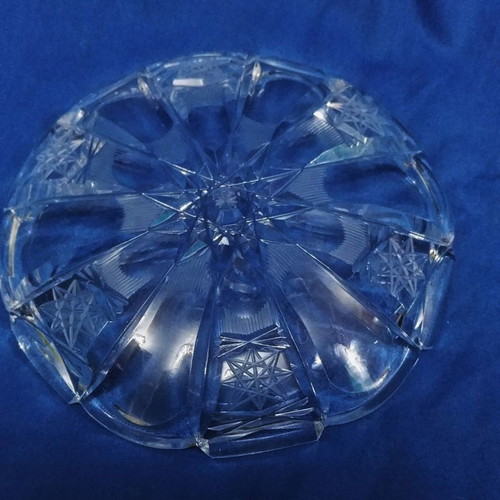 Lausitzer Bleikristall Germany 40'-60' set of 8 cake plates new