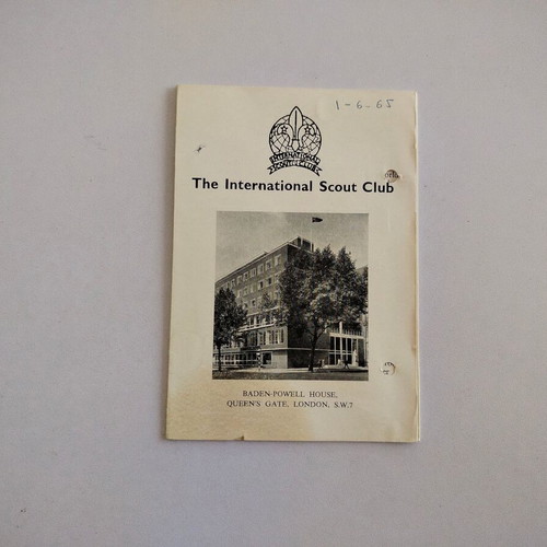 International Scout Club brochure 1965 used