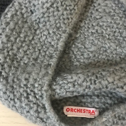 Knitted berets used, pack of 2, black and gray