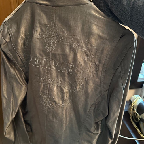 Jacket used in silver gray color size M