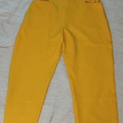 Women's pants new, yellow, size XL