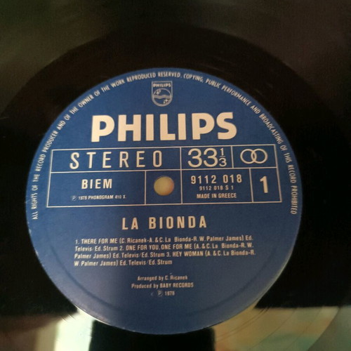 La bionda vinyl used