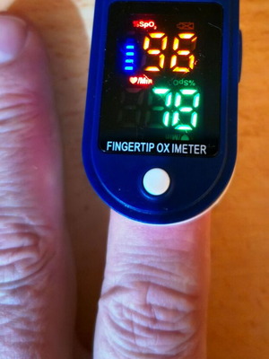 LMT-01 Pulse Oximeter New, Blue/White OLED Display