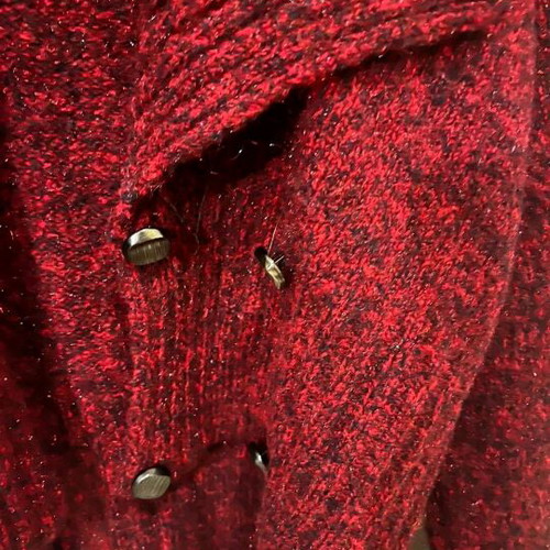 Nouveau knitted cardigan like new, burgundy, size S