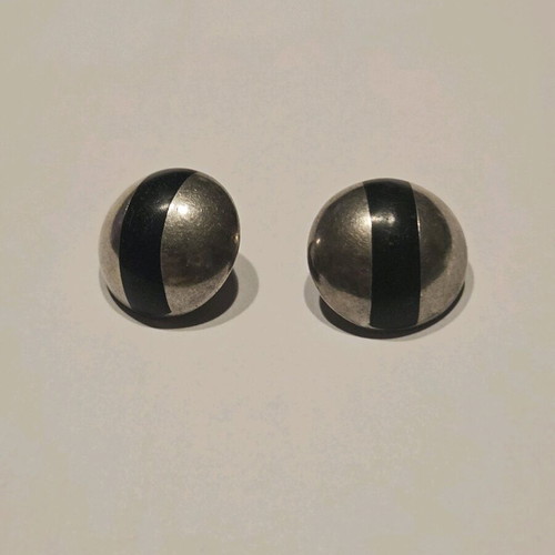 Silver 925 clip on earrings minimalist, like new, antique style