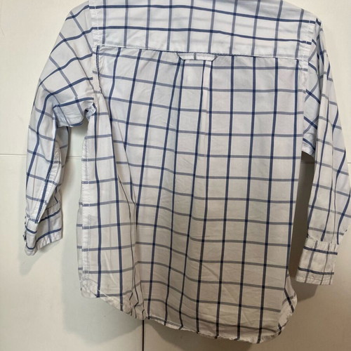 H&M Boys' Shirt 92 cm, like new, white and blue, long sleeve