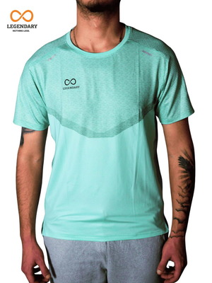 Legendary turquoise coral athletic T-shirt, L size