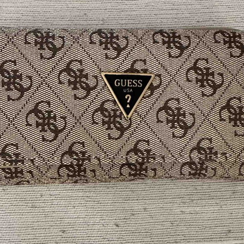 Guess women's wallet, beige and brown