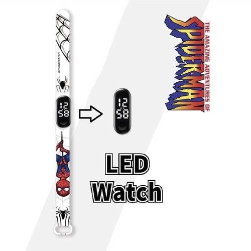 Spiderman kids LED watch new, waterproof