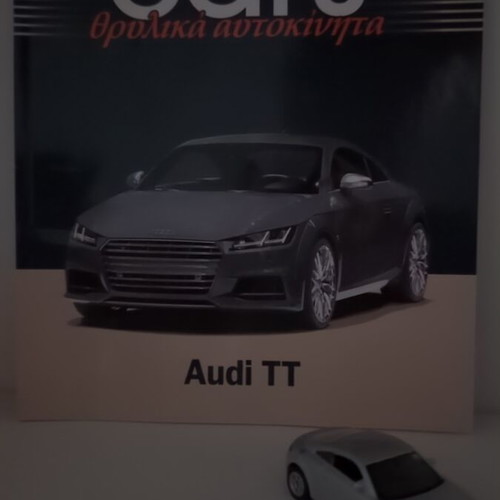 Audi TT collectible model car with booklet like new