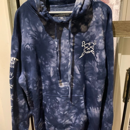 Fast House sweatshirt like new, blue, with hood