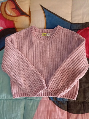 Knitted sweatshirt 2 years old pink like new, 92 cm