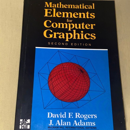 Mathematical Elements for Computer Graphics book like new