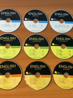 Living Language English Learning CD Set like new, 9 discs