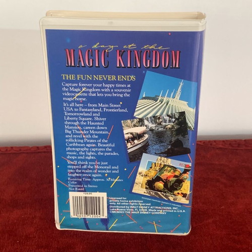VHS Disneyworld USA Magic Kingdom used, collectible