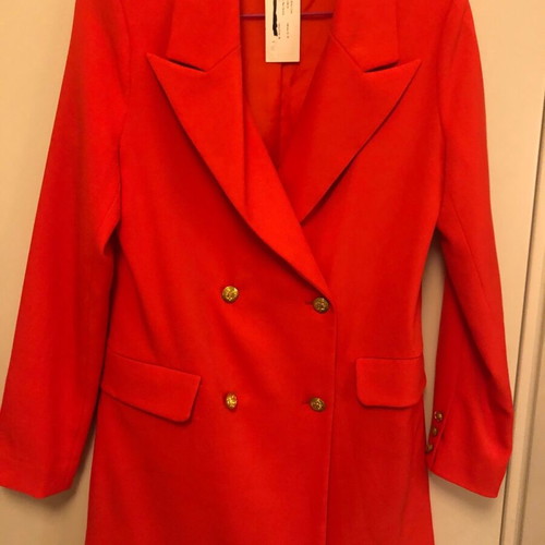 Women's long coral jacket new, Rut & Circle, size M