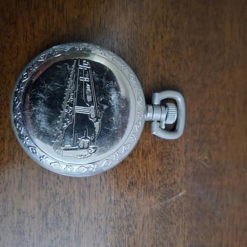 Vintage pocket watch unused, silver