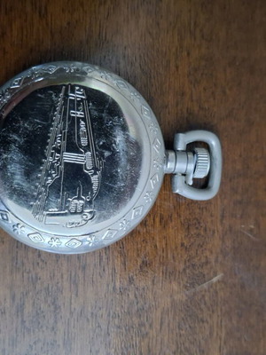 Vintage pocket watch unused, silver