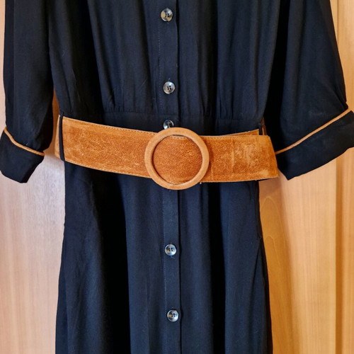Maxi dress Enzzo new, black with brown…