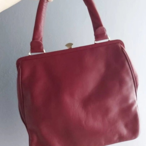 Aquilano Rimondi leather shoulder bag like new, beige and red