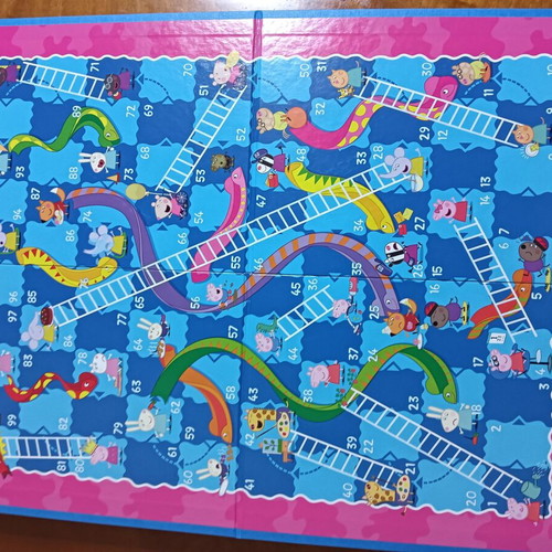 Peppa Pig Snakes and Ladders Board Game like new