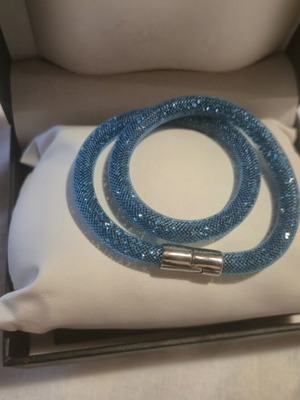 Swarovski Stardust Double bracelet, blue