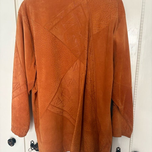 Castor coat German used, size 48, orange