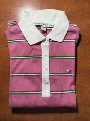 Tommy Hilfiger authentic blouse new, long-sleeve, size XS, pink multicolor
