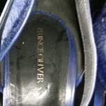 Prince Oliver leather sandals used blue with pony skin texture size 38