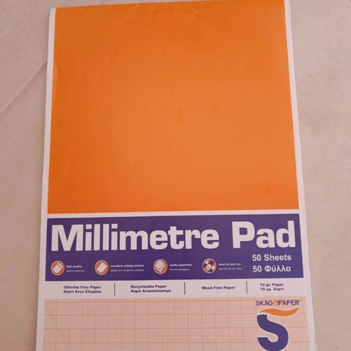 Millimetre pad for mathematics unused