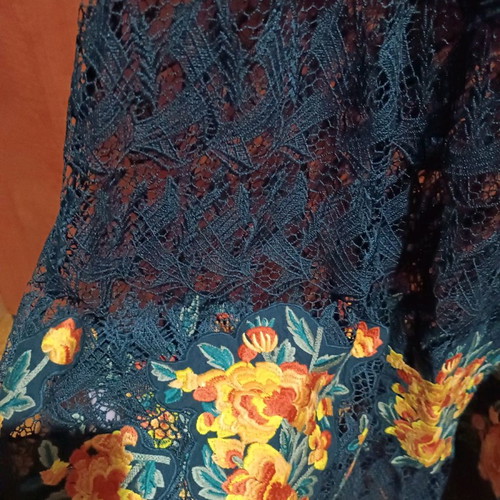 Bsb maxi dress new with embroidery and flowers at hem