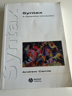 Syntax A Generative Introduction book used, English