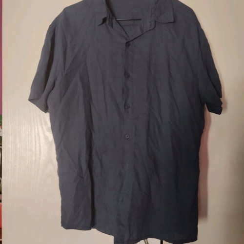 Linen-cotton short sleeve shirt size S like new