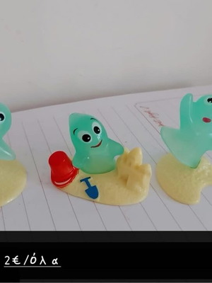 Kinder Surprise ghost figures used, set of 3