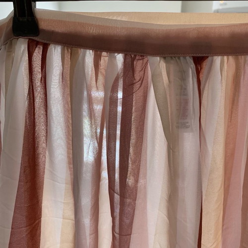 Miss Selfridge pareo new, chiffon striped in beige/pink tones, size M