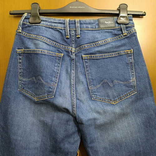 Pepe Jeans London crop denim pants 3/4 size 27 like new, blue