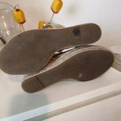 Michael Kors platform sandals, gold, size 39M