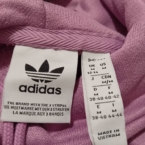 Adidas Originals Trefoil Hoodie, dusty pink mauve, size M