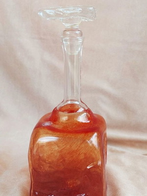 Handmade blown glass carafe 24 cm, TARRHA GLASS