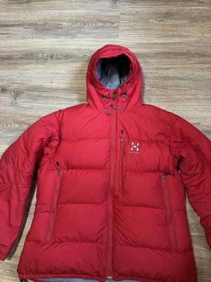 Haglöfs Rosson Down 600fill Puffer Jacket size M used, red