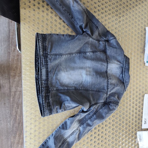 Jean jacket Mayoral like new, fleece interior, black, size 164 cm