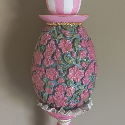 Handmade Easter egg 21 cm polystyrene new