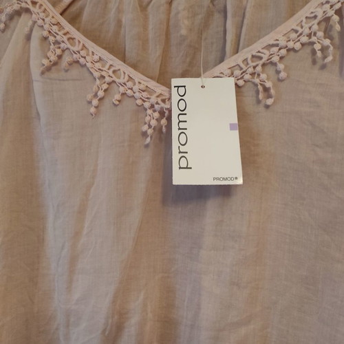 Summer blouse pink powder new, thin fabric size M