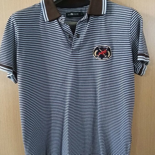 Old Taylor Polo-type T-shirt used, multicolor, size L