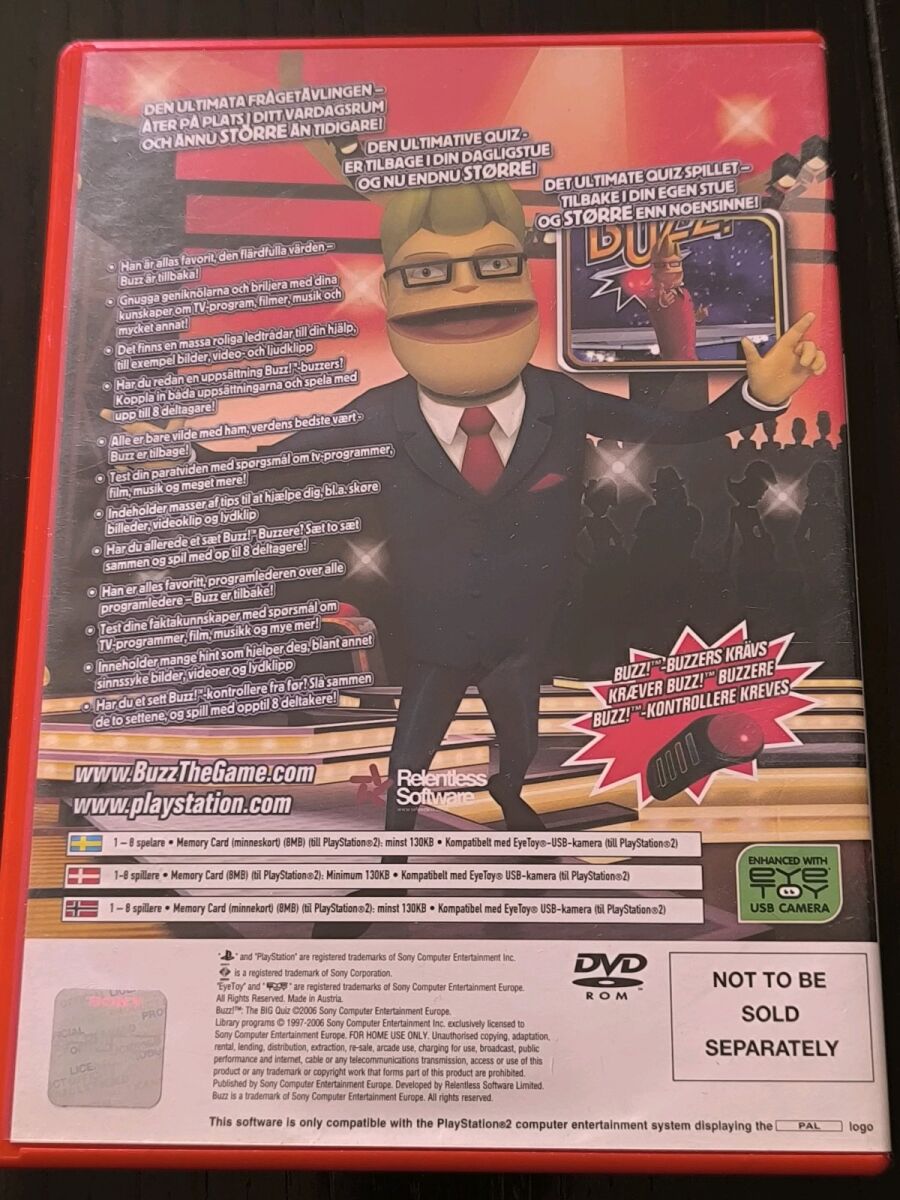 Buzz! The BIG Quiz PS2 used, multiplayer… - € 9,99 - Vendora.cy