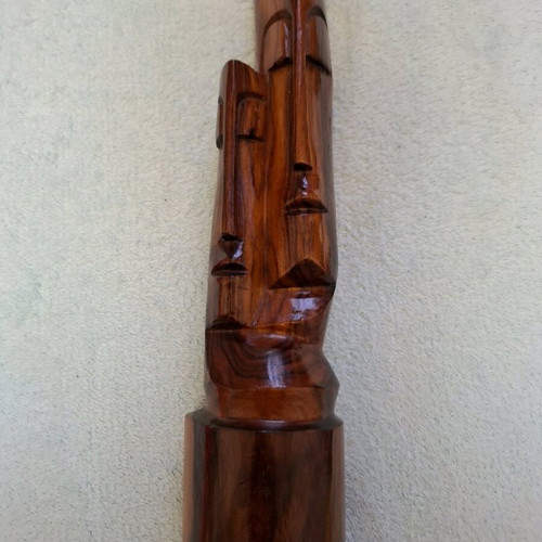 Tiki wood carving varnished like new, made in Fiji