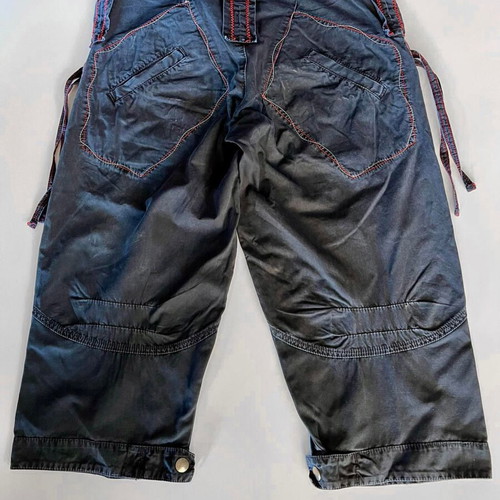 Imperial Capri Pants ¾ used, blue with red stitching, size M