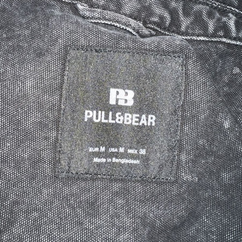 Pull & Bear denim jacket like new, size M, black and grey